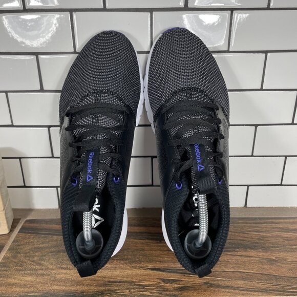 Reebok Print Athlux Shatr Womens Size 10 Running Shoes Black Athletic Sneaker - Picture 6 of 12